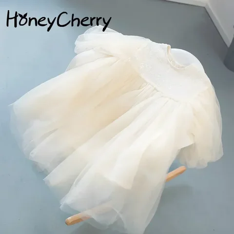 Детские хлопковые платья HoneyCherry для девочек — детальный вид товара