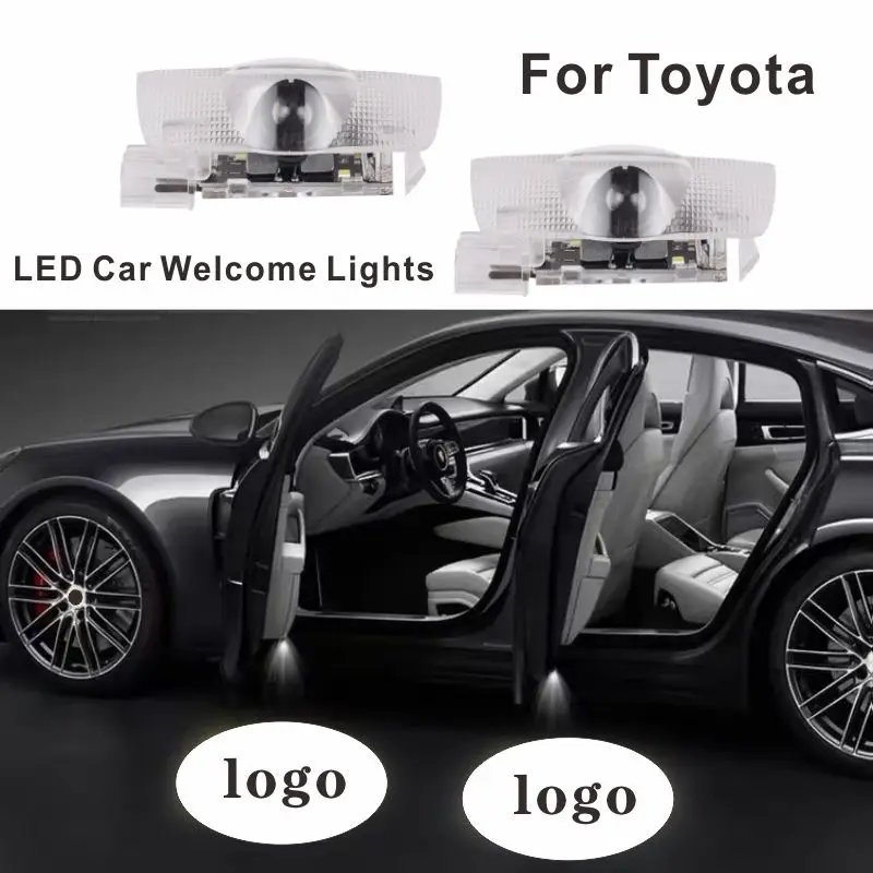 

2pcs Car LED Logo Door Welcome Light Laser Projector Ghost Lighting for Toyota Camry Reiz Prado Prius Highlander Avalon Crown