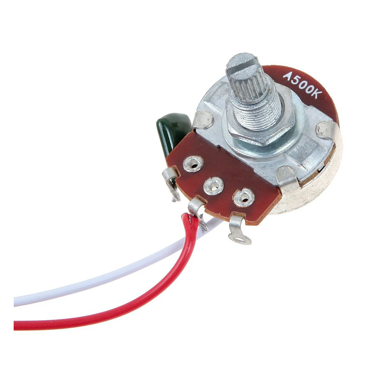 Гитарная модель два звукоснимателя 500K Pots трехходовой переключатель серебристый