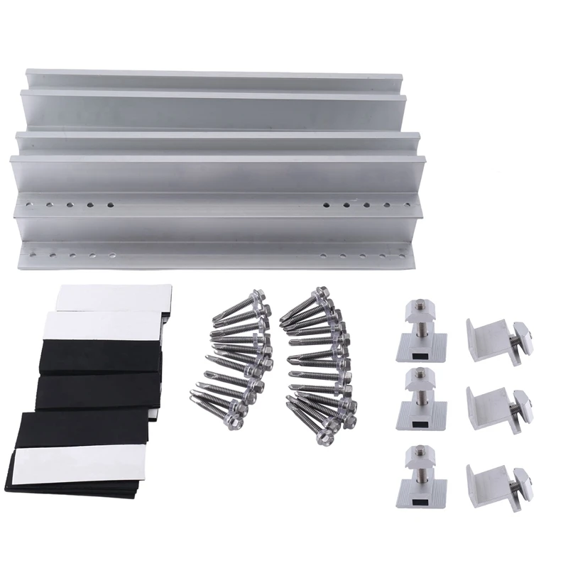 

Mini Rail Solar Bracket Kit 30Cm Mini Rail Solar Bracket 6 Rails + 4 Side Press + 2 Medium Press