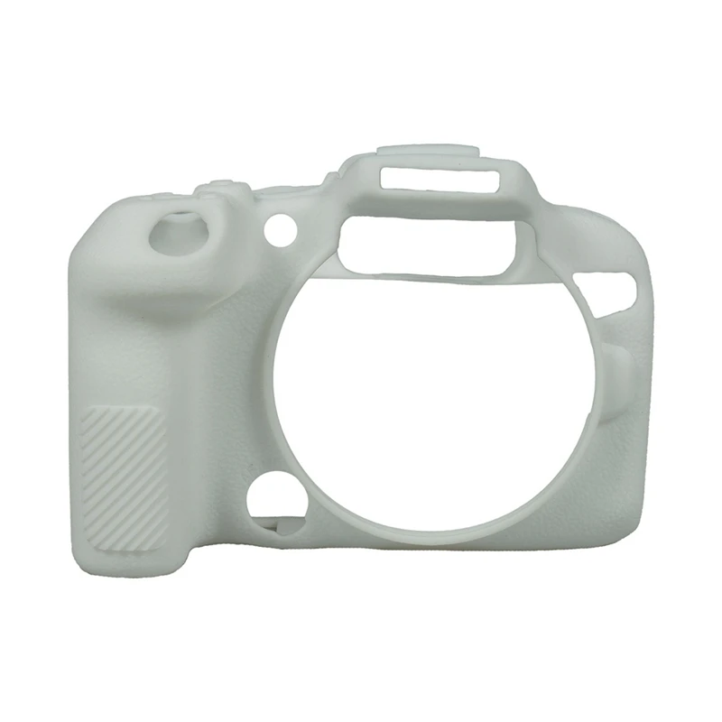 

Lychee Pattern Silicone Case Suitable For Canon EOS R10 Half-Frame R10 Mirrorless Camera White