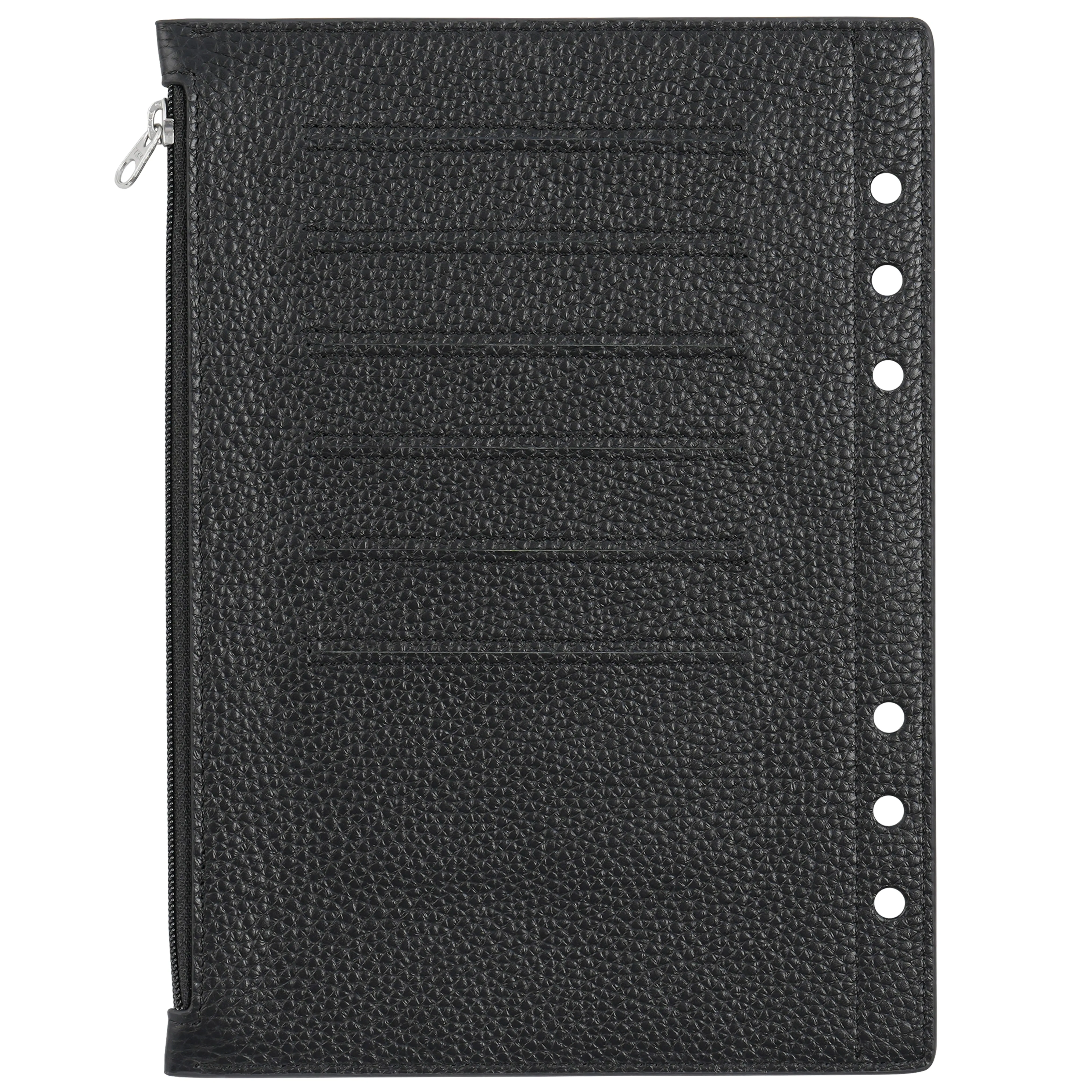 Moterm молния Flyleaf для размера A5 Кольцо планировщик из натуральной потертой кожи разделитель сумка для хранения монет аксессуар для ноутбука