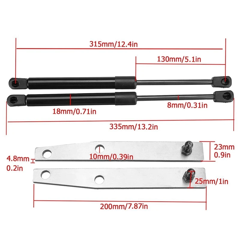 2X Пневматическая Пружина для капота Landcruiser Fj75 Bj73 Hj75 Hzj75 Hzj79 Hdj79 Hzj78 Hdj78 Vdj79 Vdj78 70 серии