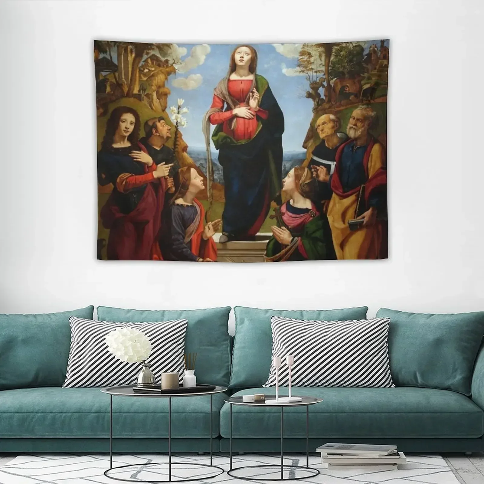 Несправленная концепция с святами Гобелен Пиро ди Космомо Эстетические