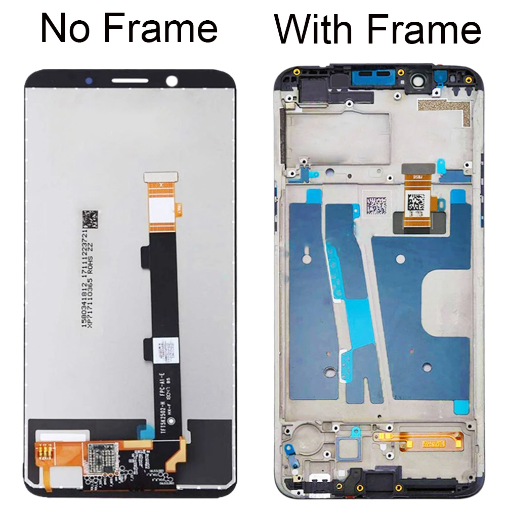 for 6 0 oppo f5 display in mobile phone lcds digitizer assembly parts pantalla a73 touch screen repair parts edge lcd free global shipping