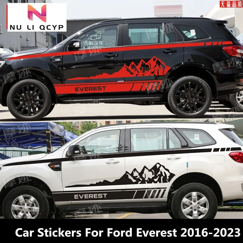 

Новые автомобильные наклейки для Ford Everest 2016-2023, украшение для тела, персонализированные модные спортивные наклейки на заказ, аксессуары