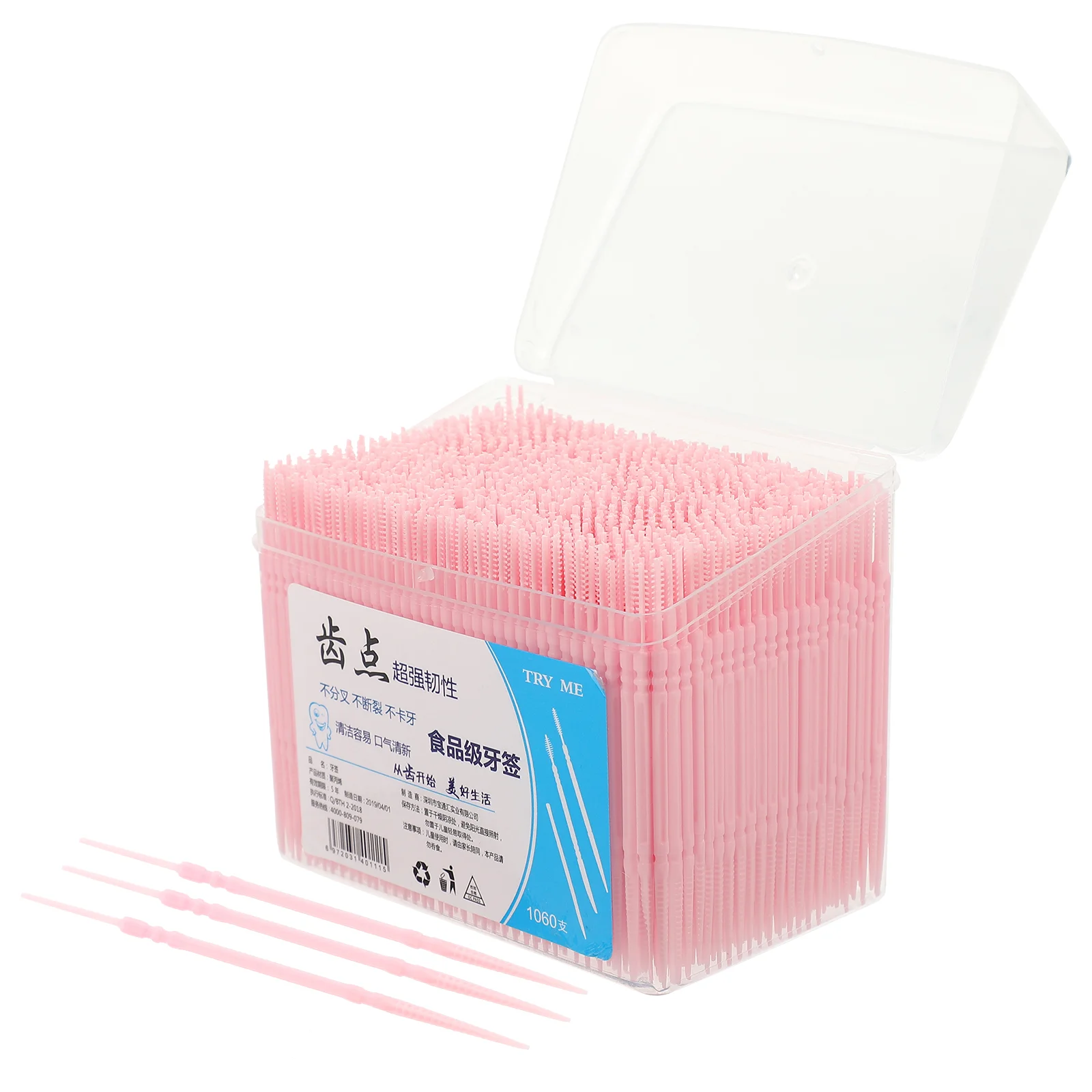 

1060 Pcs Toothpick Cleaners Plastic Cleaning Toothbrushes Household Disposable Kids Dental Floss