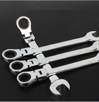 wholesale flex head double box end ratcheting wrench 72t double ring ratchet spanner flexible wrench tool