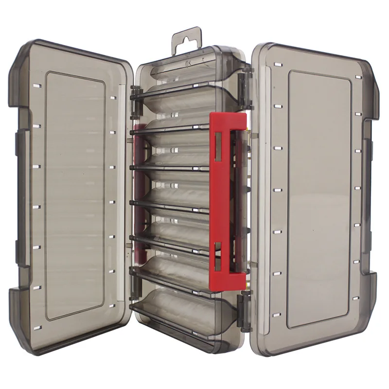 

Lure Hook Compartments Double 14 Tackle Storage Case Box Bait Box Accessories Plastic Storage Sided 12 Fishing Fishing