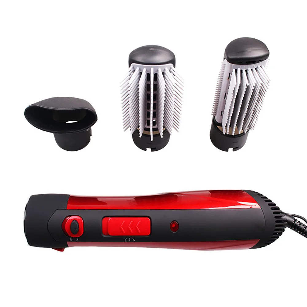 

3 in1 Salon Multi-function Electric Hair Dryer Comb Straightener 2 Speed Blower Hot Air Brush Anti-ironing Curler Styling Tools