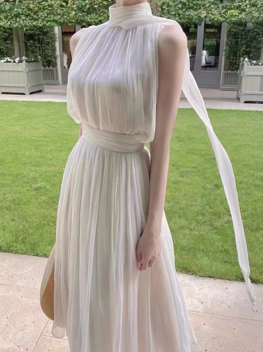 

Женское атласное шелковое платье с коротким рукавом, длинное облегающее платье на одно плечо с высоким разрезом, лето 2022