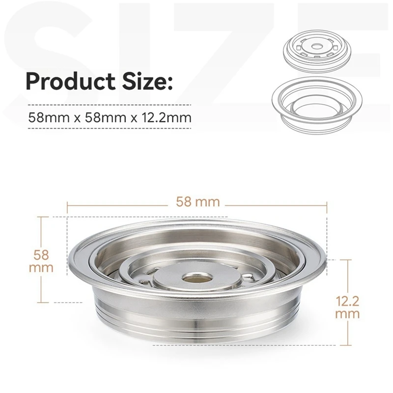 Кофейный фильтр из нержавеющей стали для Delonghi ENV135/Vertuo Next/Vertuo многоразовые