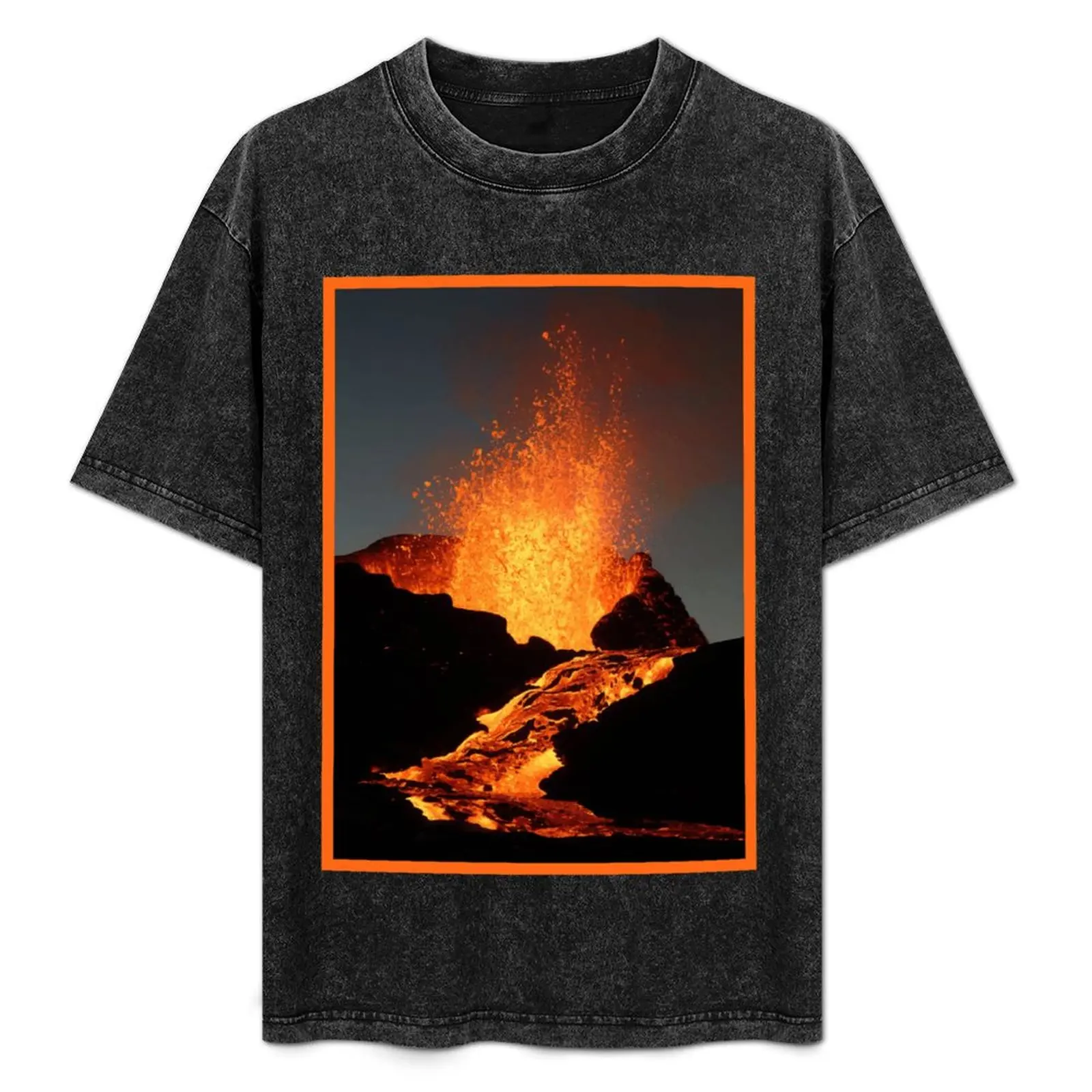 Футболка fagradalsfjall мужская с изображением Исландии 2021