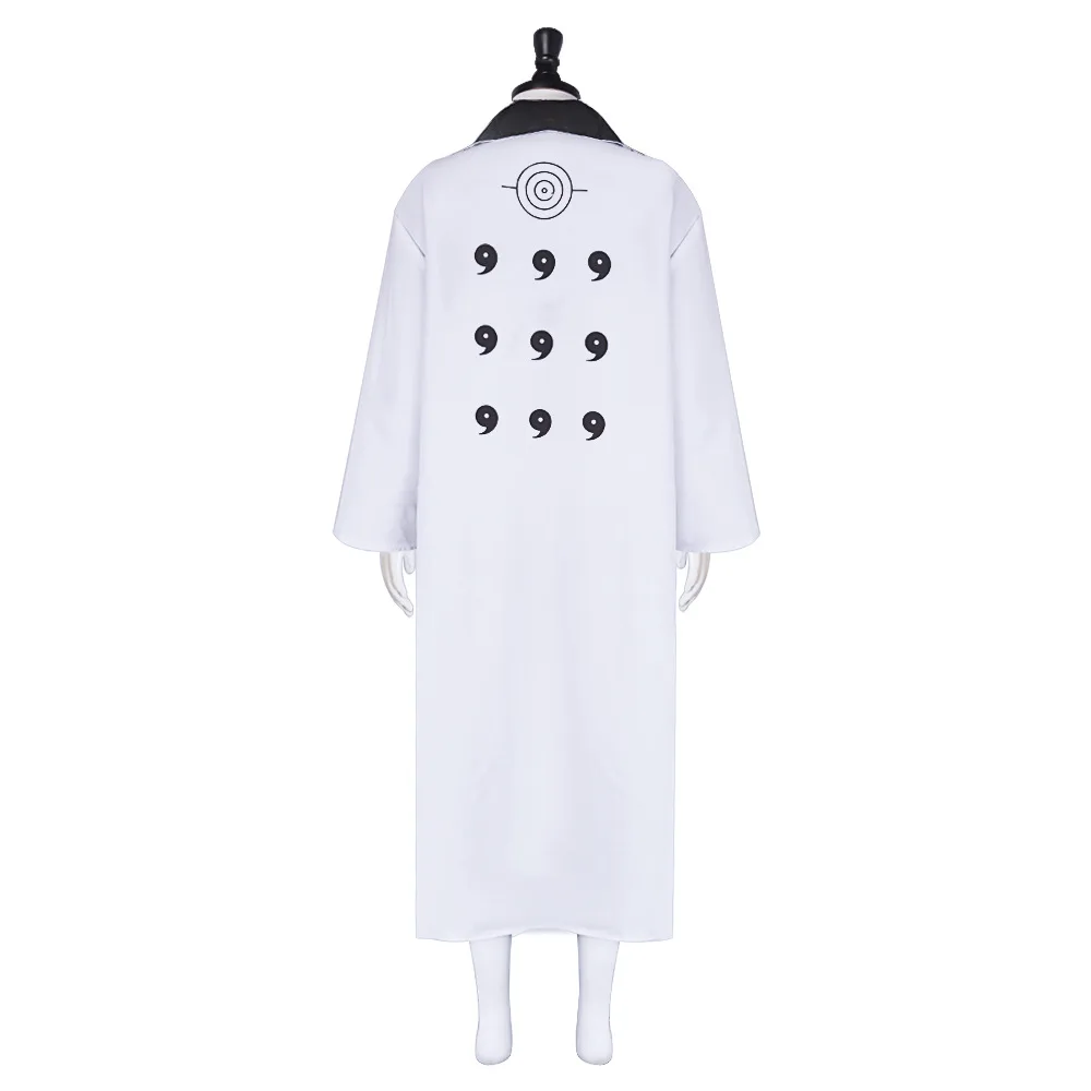 Аниме Ninja Ootutuki Hagoromo косплей костюм для взрослых мужчин Sennin белая униформа халат