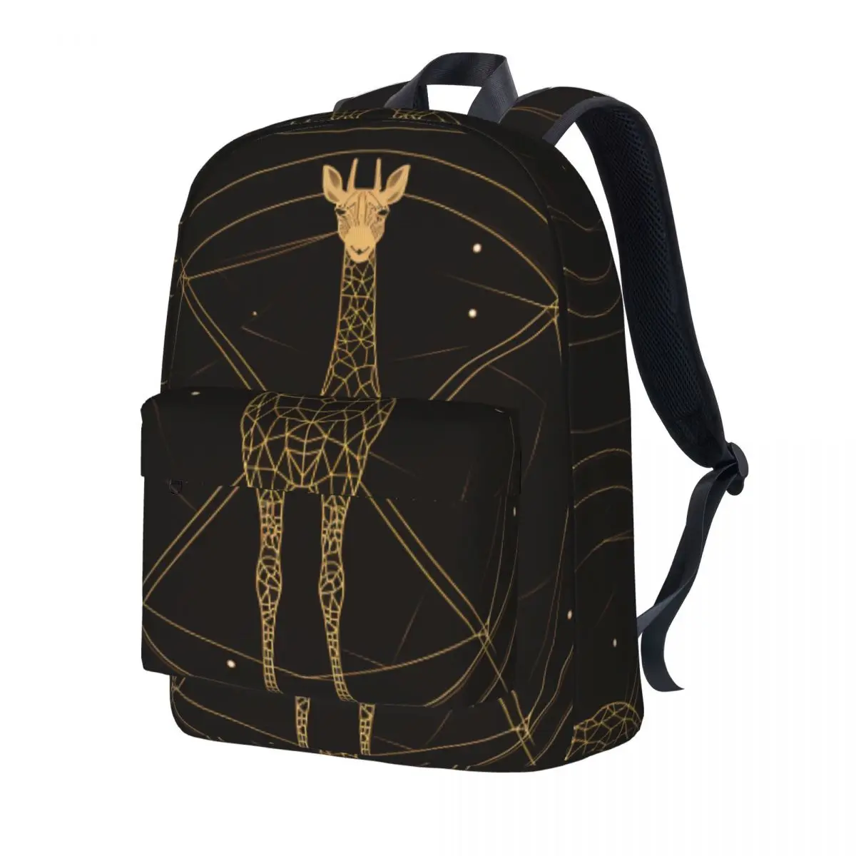 

Giraffe Backpack Astro Geometry Minimalist Art University Backpacks Student Designer Big School Bags Elegant Rucksack