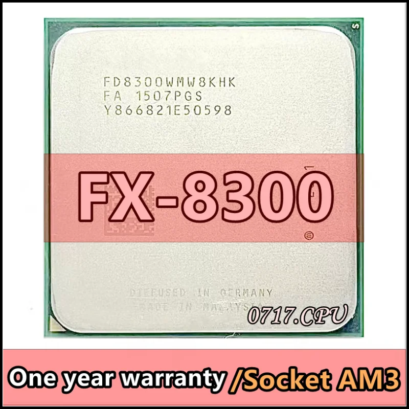 FX-8300 FX 8300 FX8300 FD8300WMW8KHK 3.3 GHz Used Eight-Core 8M Processor Socket AM3+ CPU 95W