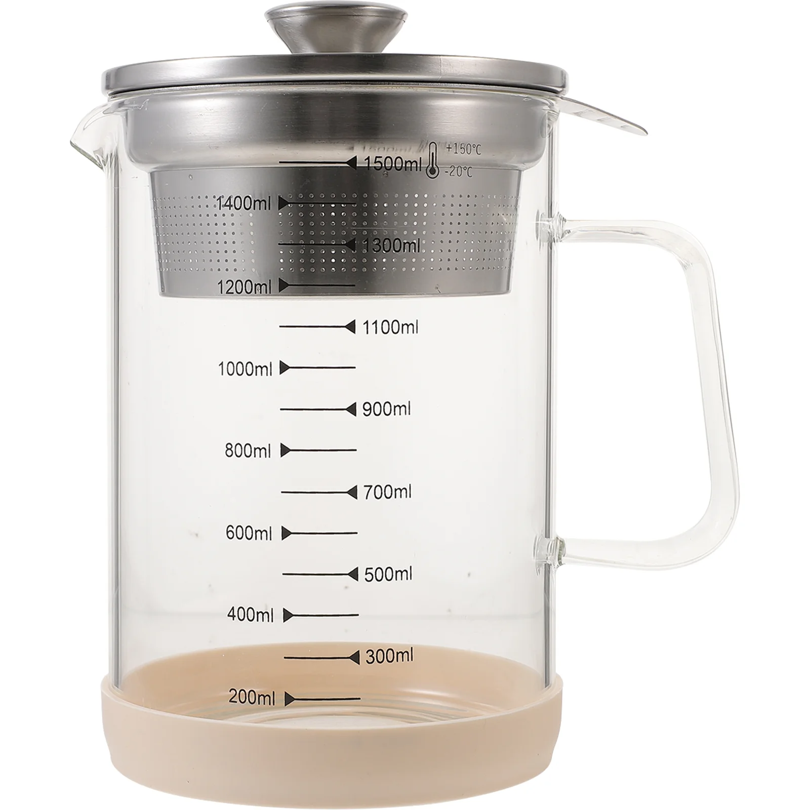 

Soy Milk Juice Soybean Container Strainer Tea Pot Stainless Steel Filter Metal Fine Mesh Jug