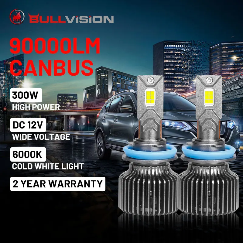 

300 Вт 9005 лм H7 Led Canbus H4 H11 H9 H8 H1 светодиодные лампы фар супер яркие 9006 9012 HB3 HB4 5570 6000 CSP K турболампы