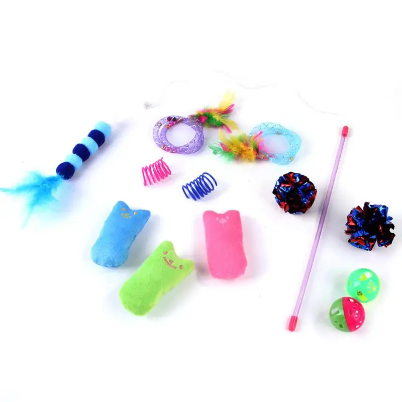 

Cat Toy Feather Cat Teaser Wand Cat Interactive Toy Funny Caterpillar Colorful Rod Teaser Wand Pet Cat Supplies Cat Accessory