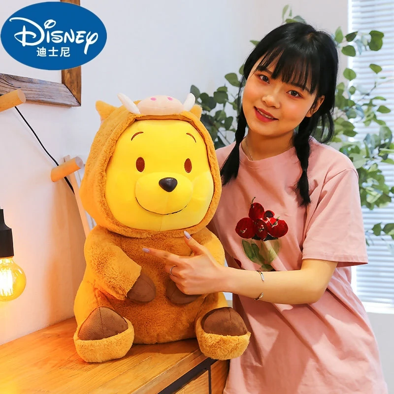 

35-65cm Disney Winnie The Pooh Plush Toy Anime Stuffed Toys Novelty Cute Doll Cartoon Kawaii Soft Decoration Toy Christmas Gift