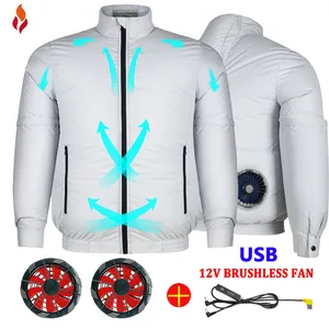 Summer Sport Fan Air Condition Clothes Man Woman Travel Ultralight Brand Outdoor cooling vest Jacket