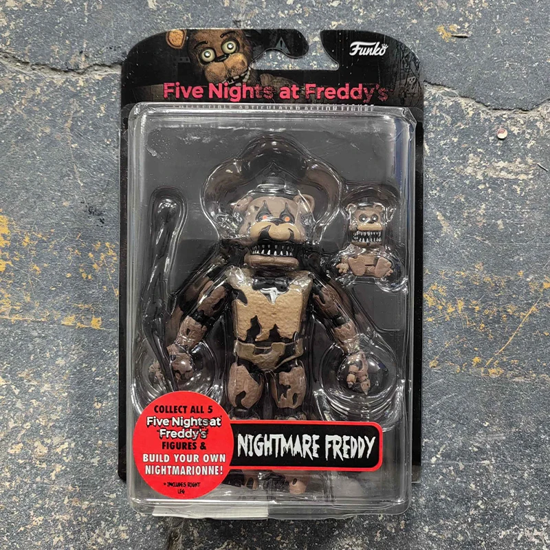 Экшн-фигурка Fnaf Bear Полночь пять ночей подвижная Съемная Игрушечная модель