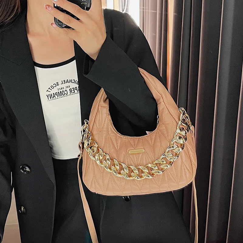 

Модная большая сумочка с ромбами на цепочке, сумка через плечо в западном стиле для ужина и вечеринки, международная торговля