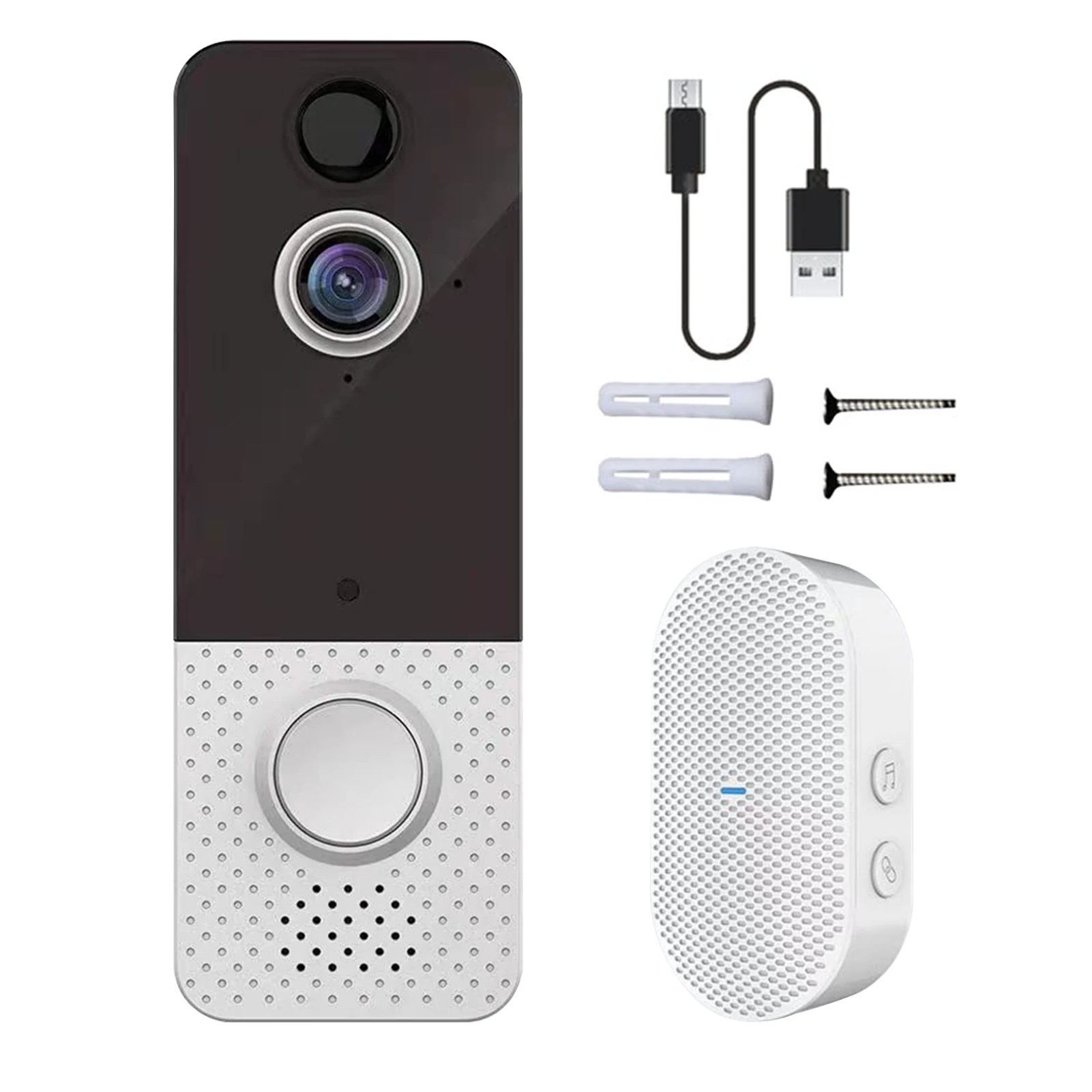 

Wide Angle Easy Install Home Wireless Doorbell WIFI 1080P Video Camera Security PIR Motion Detection Night Vision With Chime
