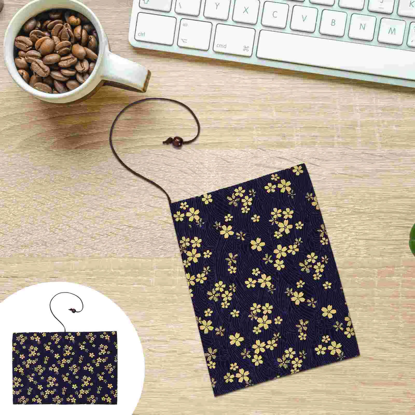 

Bronzing Hand Ledger Book Cover Girl Gift Hand-made Bushing Cherry Blossoms Cloth Sleeve Protective Student Diary Case