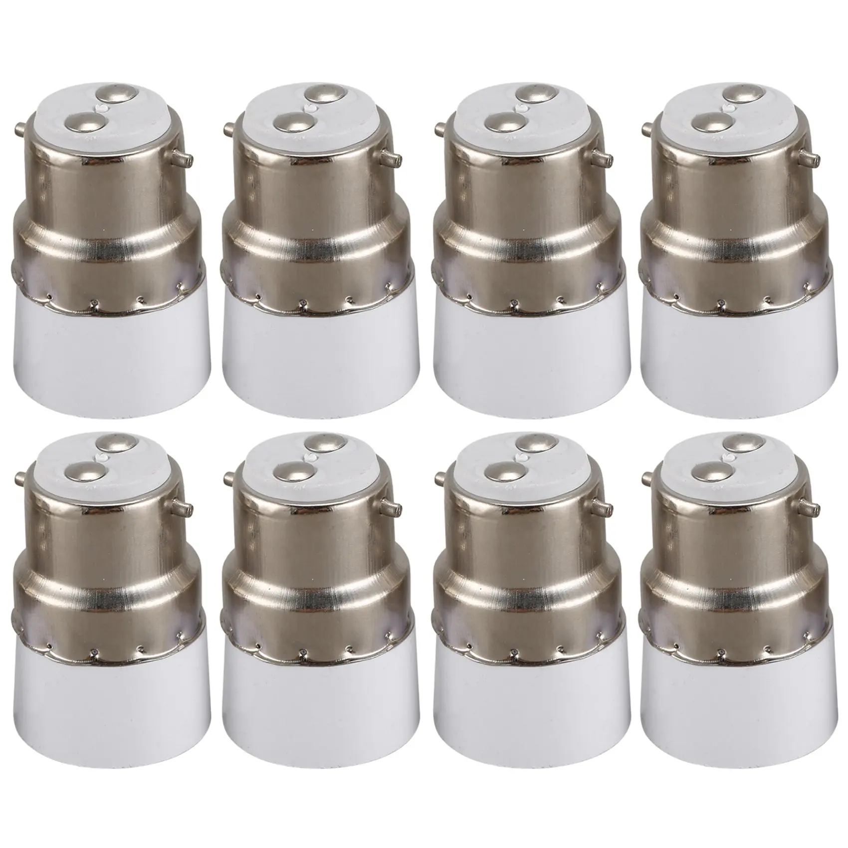 Адаптер для цоколя лампы 220 В переменного тока B22-E14 8 шт.