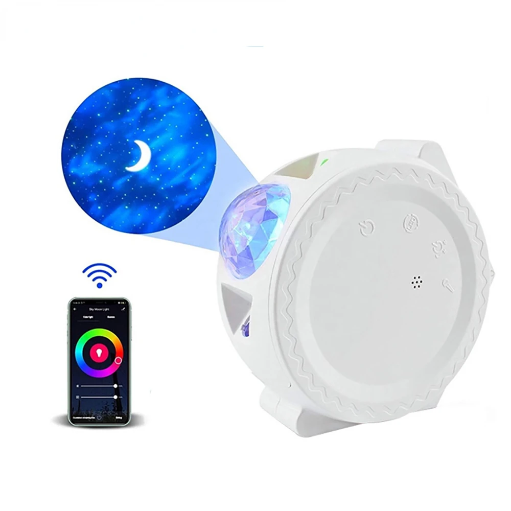 

Умный Галактический проектор, цветное небо, USB, 3 в 1, романтическая проекция, Голосовое управление музыкой, светодиодная лампа для детей, под...