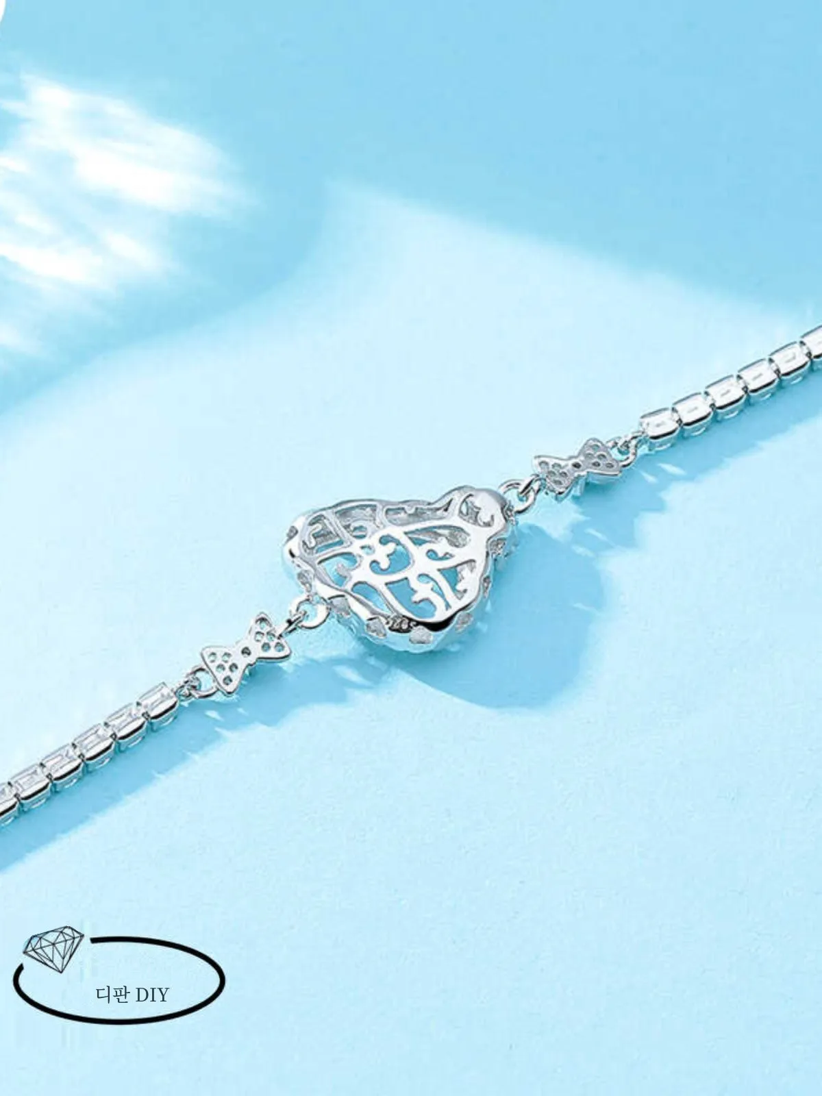  Дизайнерский женский браслет из стерлингового серебра 925 пробы с кристаллами и