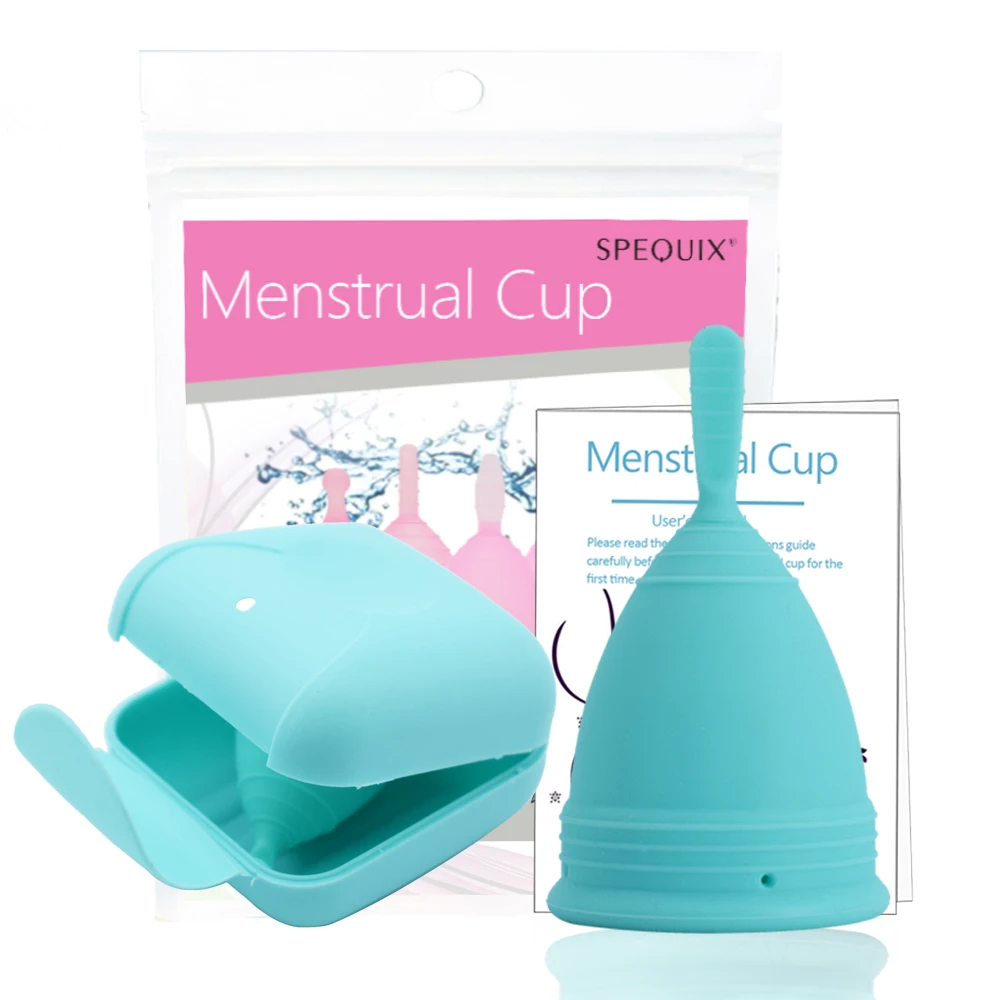

Timkdle Silicone Feminine Period Cup Reusable Copa Menstrual Cup,Travel Box Sterilizer Soft Medical Silicone Cup