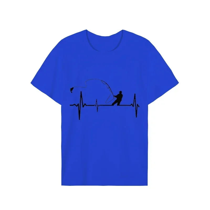 Мужские футболки для ловли нахлыстом футболка с рисунком сердцебиения и пульса