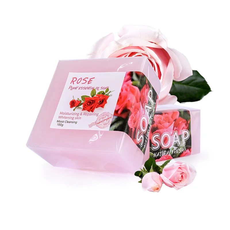 

Rose Soap Rose Goat Milk Silk Soap Rose Face Soap Strawberry Soap Handmade Soap Natural Rose Soap 100g Soap for Face Bath Hand