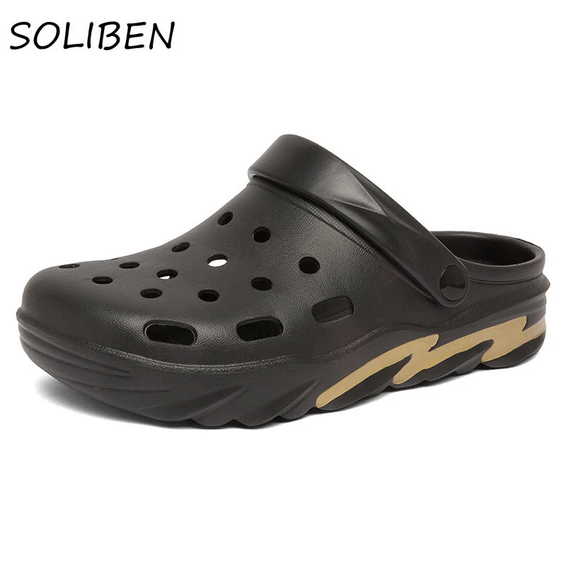 

Men's Summer Shoes Breathable Sandals Slippers Casual Outdoor Man Sandals Fashion Garden Shoes Beach Slippers