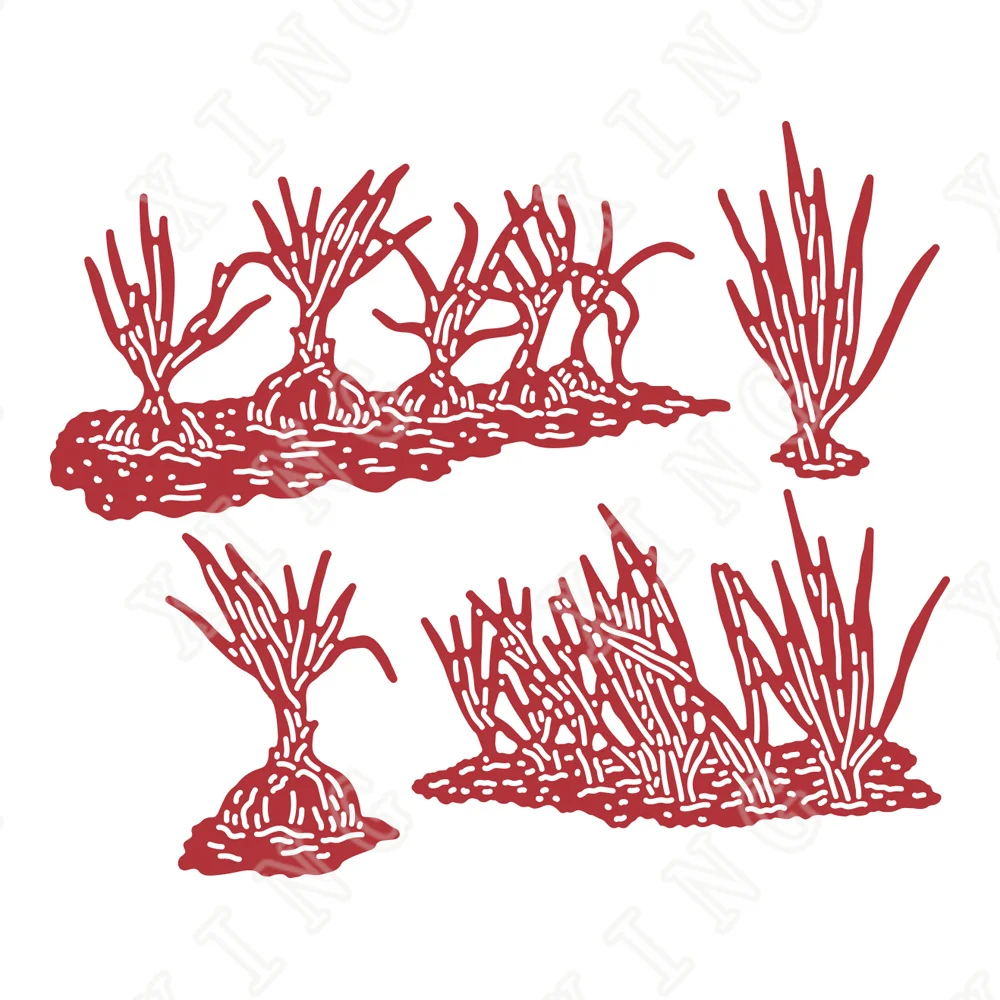 

2022 Hot Sale Raised Row Grass Metal Cutting Dies Diy Scrapbook Crafts Stencil Maker Photo Album Template Handmade Decorate Mold