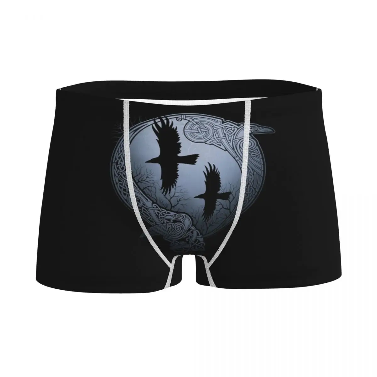 

Children Boy Underwear Raven Viking Youth Shorts Panties Boxer Shorts Mystic Psychedelic Symbol Teenagers Cotton Underpants