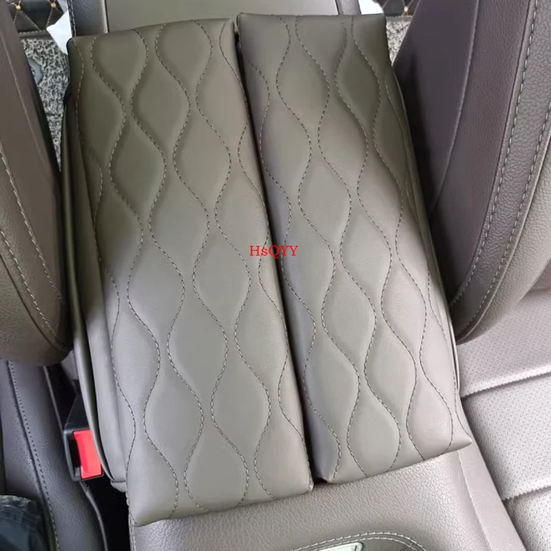 Фото Подлокотник центральной консоли, декоративная накладка для подлокотника Mercedes Benz GLE GLS Class W167 X167, кожаный подлокотник с защитой от царапин, подушка №4