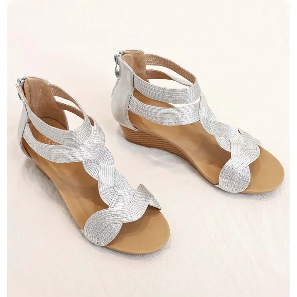 Женская задняя молния с открытым носком