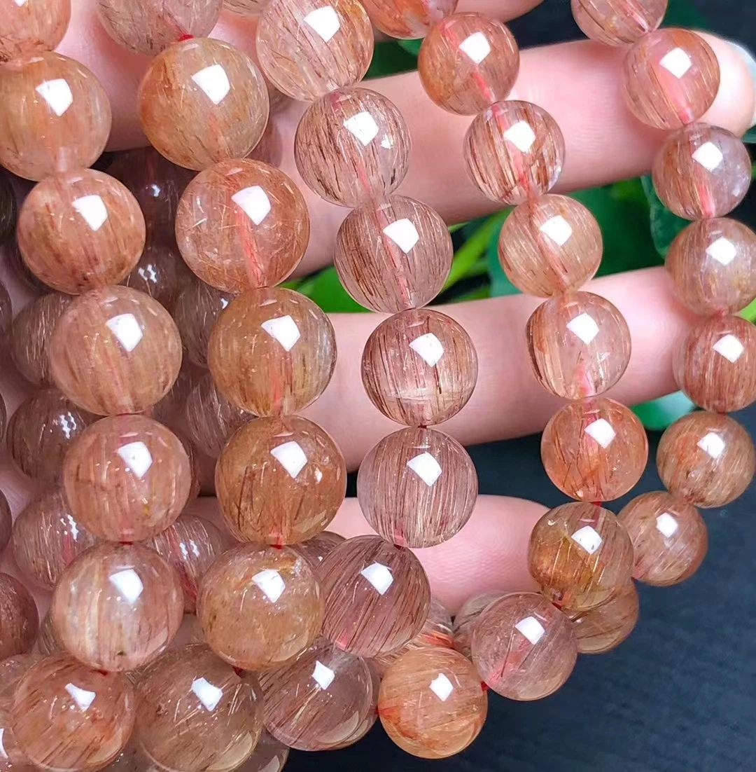 Hair Rutile Quartz Crystal Bracelet For Gift