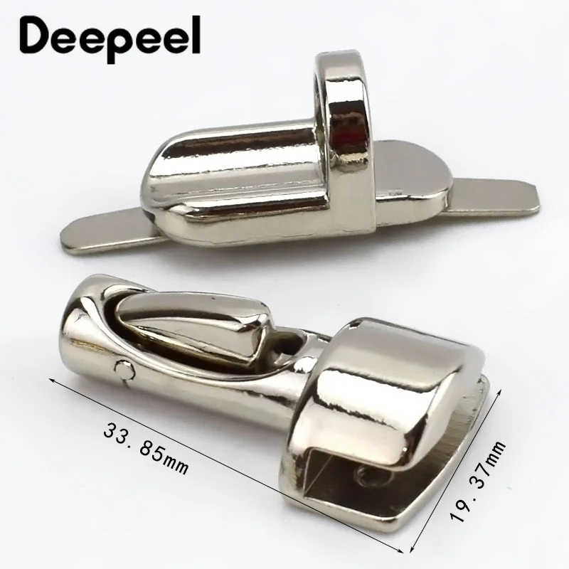 5pcs 33*20mm Metal DIY Bag Closure Twist Locks Clasp Purse Snaps Turn Lock Wallet Buckle Latch for Bags Hardware Accessories | Багаж и