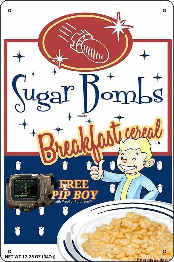 Забавный металлический жестяной знак с изображением сахарных бомбочек 8x12 дюймов