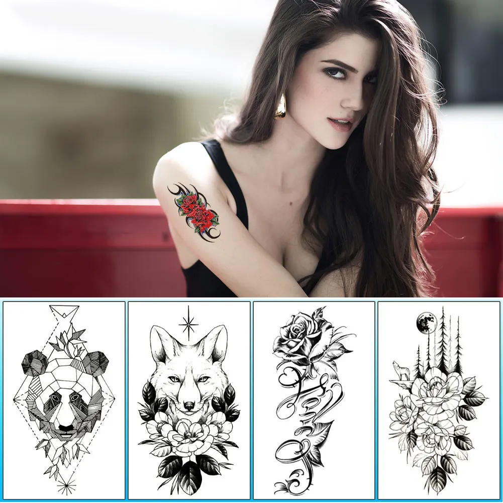 1 шт. наклейка-тату с рисунком черепа |