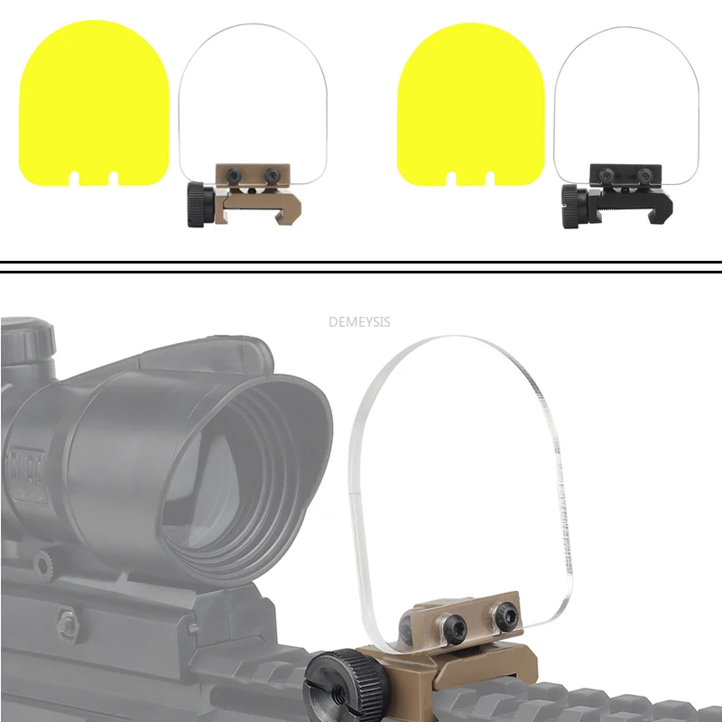 

Airsoft Rifle Scopes Lens Protector 2 Interchangeable Lens Tactical Military Paintball Shooting Sight Protective Lens 20mm Rail
