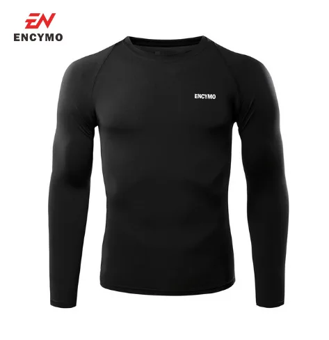 

2021 ENCYMO Cycling Base Layers Long Sleeves Compression Tights Bicycle Running Bike Clothes Jersey Sports Clothing