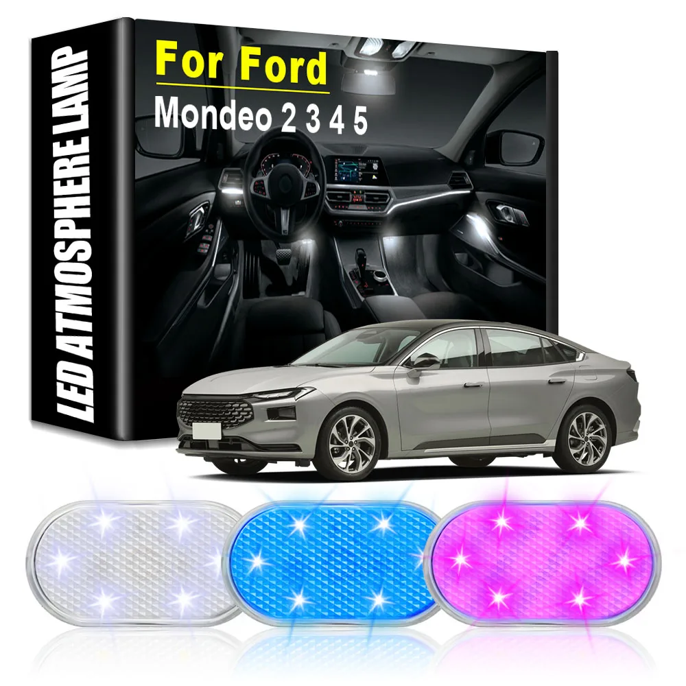 

Car LED Atmosphere Lights Car Rechargeable Touch Lamps Auto Goods Car Accessories Auto Tools Gadgets for Ford Mondeo 2 3 4 5