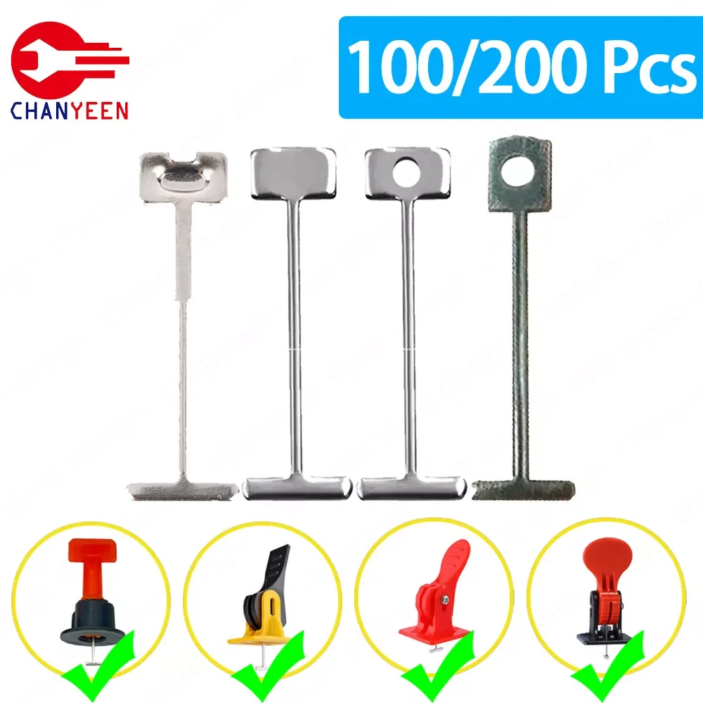 

50/200 шт., сменные стальные иглы для выравнивания керамической плитки