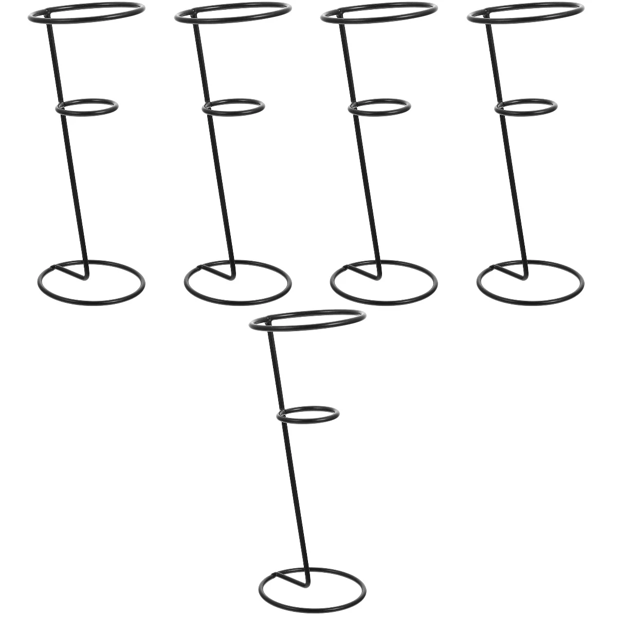 

Cone Display Holder Stand French Fry Ice Waffle Cream Rackfried Charcuterie Holders Roll Sushi Chips Stands Hand Iron Black