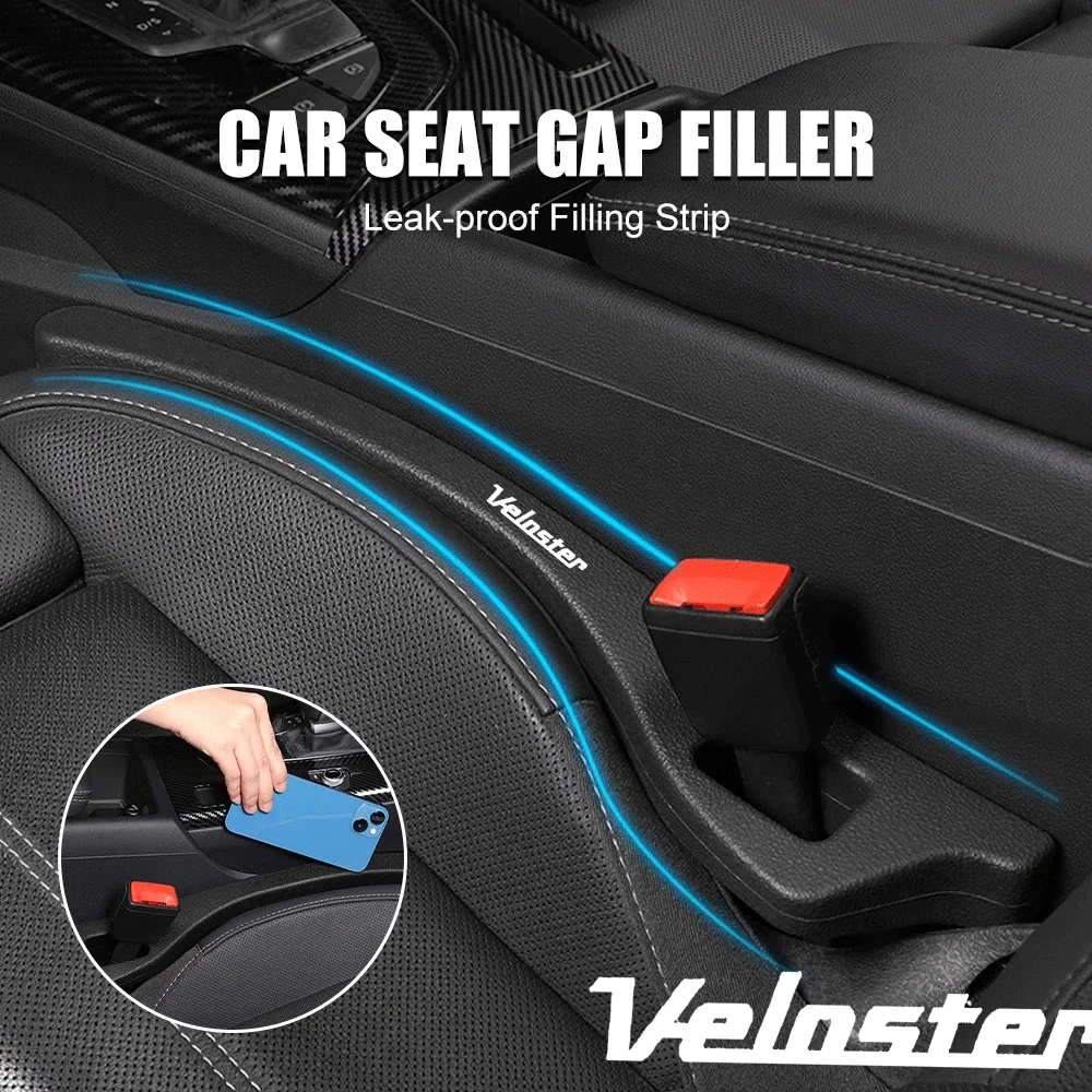 

2PCS For Hyundai Veloster Car Seat Gap Filler Side Seam Plug Strip DIY Auto Interior Decoration Styling Accessories hatchback